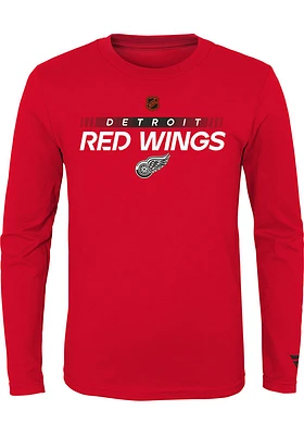 Detroit Red Wings Youth Reverse Retro Authentic Pro Long Sleeve T-Shirt