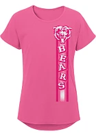 Chicago Bears Girls Pink Fair Catch Short Sleeve Tee