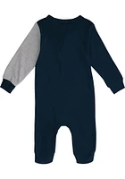 Chicago Bears Baby Navy Blue Half Time Coverall Long Sleeve One Piece