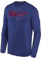 Nike Chicago Cubs Youth Blue AC Legend Long Sleeve T-Shirt