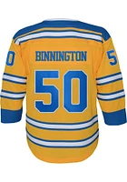 Jordan Binnington  St Louis Blues Youth Blue Reverse Retro Premier Hockey Jersey