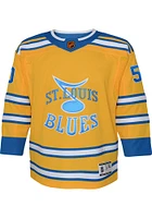 Jordan Binnington  St Louis Blues Youth Blue Reverse Retro Premier Hockey Jersey