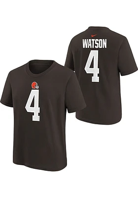 Deshaun Watson Cleveland Browns Youth Brown NN Player Tee