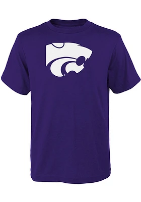 K-State Wildcats Youth Primary Logo Short Sleeve T-Shirt