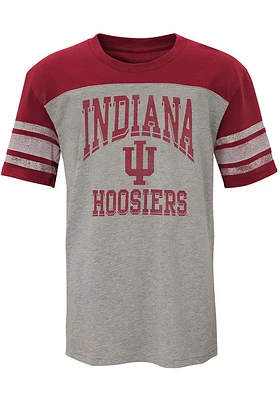 Indiana Hoosiers Youth Cardinal Pennant Short Sleeve T-Shirt