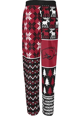 Arkansas Razorbacks Boys Ugly Sweater PJ Set - Cardinal