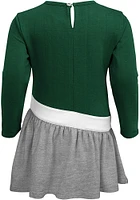 Michigan State Spartans Baby Girls Green Heart Jersey Short Sleeve Dress