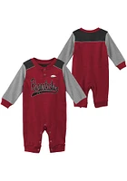 Arkansas Razorbacks Baby Cardinal Scrimmage Long Sleeve One Piece