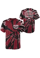 Arkansas Razorbacks Youth Cardinal Pennant Tie Dye Short Sleeve T-Shirt