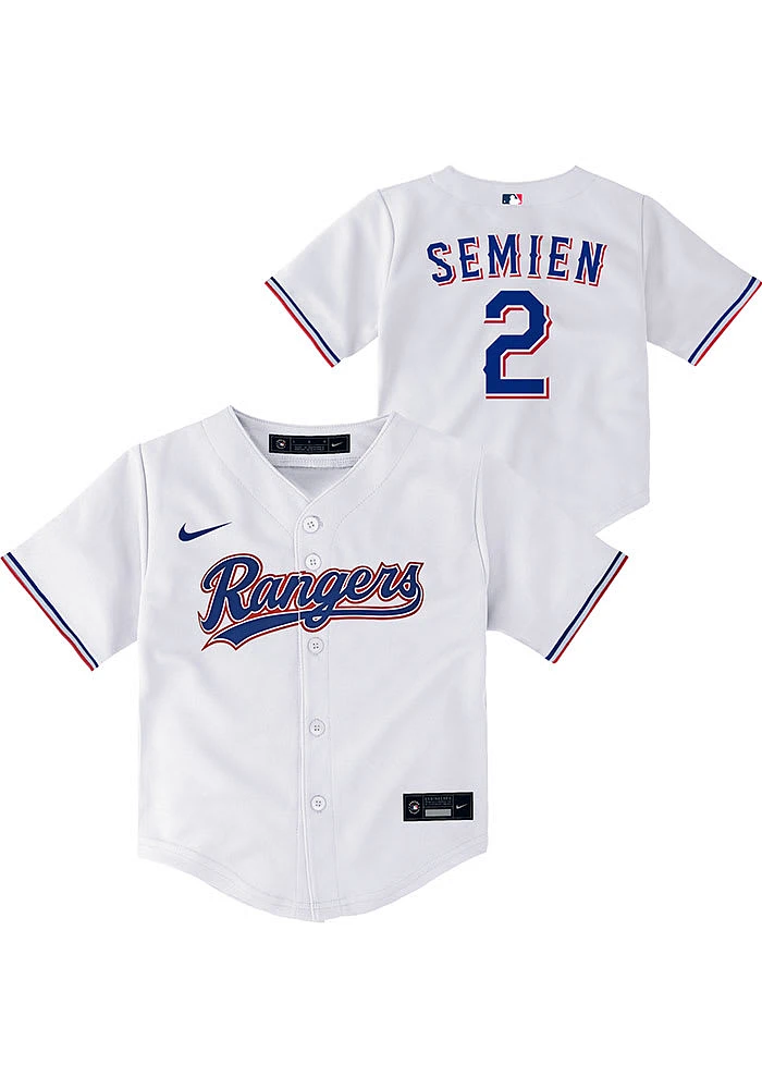 Marcus Semien Texas Rangers Toddler White Home Replica Jersey