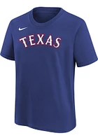 Marcus Semien  Texas Rangers Boys Blue NN Short Sleeve T-Shirt