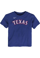 Marcus Semien Texas Rangers Toddler Blue NN Short Sleeve Player T Shirt