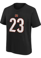 Daxton Hill Cincinnati Bengals Youth Black Nike NN Player Tee