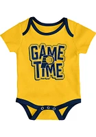 Indiana Pacers Baby Navy Blue Game Time 3PK One Piece