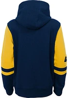 Indiana Pacers Toddler Straight To The League Long Sleeve Full Zip Sweatshirt - Navy Blue