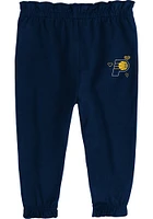 Indiana Pacers Infant Girls Navy Blue I Love Basketball Set Top and Bottom