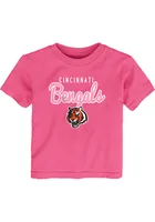 Cincinnati Bengals Girls Pink Big Game Short Sleeve T-Shirt