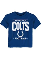 Indianapolis Colts Toddler Blue Coin Toss Short Sleeve T-Shirt