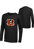 Cincinnati Bengals Black Side Drill Long Sleeve T-Shirt