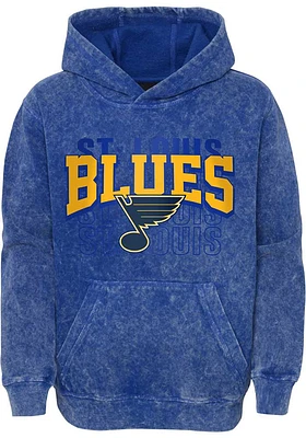 St Louis Blues Youth Blue Back to Long Sleeve Hoodie