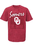 Oklahoma Sooners Youth Cardinal Headliner Short Sleeve T-Shirt