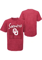 Oklahoma Sooners Youth Cardinal Headliner Short Sleeve T-Shirt