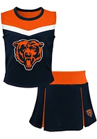 Chicago Bears Girls Navy Blue Spirit 2PC Set Cheer
