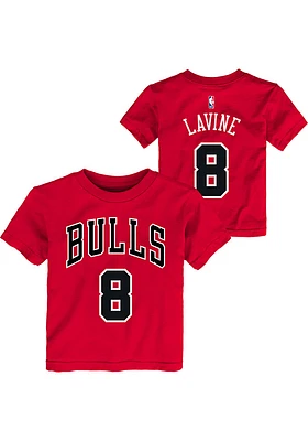 Zach LaVine Chicago Bulls Toddler Red NN Short Sleeve Player T Shirt