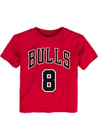 Zach LaVine Chicago Bulls Toddler Red NN Short Sleeve Player T Shirt