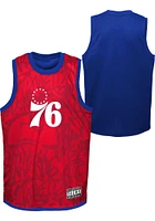 Philadelphia 76ers Youth Red Shake The Can Short Sleeve Tank Top