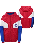 Philadelphia 76ers Youth Blue Pickup Game Windbreaker Light Weight Jacket