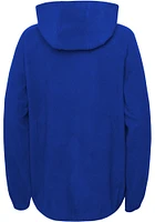 Philadelphia 76ers Youth Blue Paint The Court Hooded Long Sleeve Quarter Zip Shirt