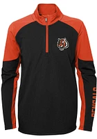 Cincinnati Bengals Boys Black Audible Long Sleeve Qtr Zip