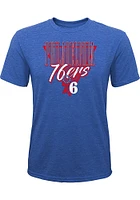 Philadelphia 76ers Youth Blue Victory Short Sleeve Fashion T-Shirt