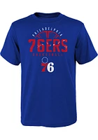 Philadelphia 76ers Youth Blue Street Ball Short Sleeve T-Shirt