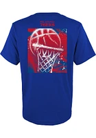 Philadelphia 76ers Youth Blue Street Ball Short Sleeve T-Shirt