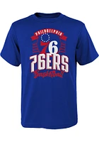 Philadelphia 76ers Youth Blue Tip Off Short Sleeve T-Shirt