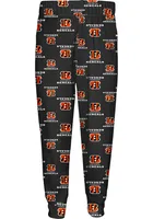 Cincinnati Bengals Kids Black All Over Logo Set Loungewear PJ