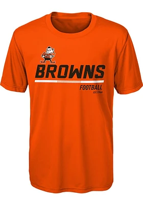 Brownie Outer Stuff Cleveland Browns Boys Engage Short Sleeve T-Shirt