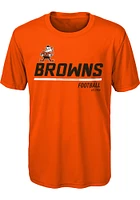 Brownie Outer Stuff Cleveland Browns Boys Engage Short Sleeve T-Shirt