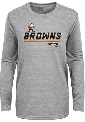 Brownie Outer Stuff Cleveland Browns Youth Engage Long Sleeve T-Shirt