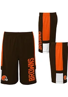 Cleveland Browns Youth Brown Lateral Shorts