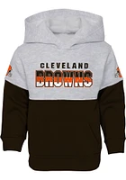 Cleveland Browns Infant Brown Playmaker Hood Set Top and Bottom