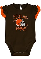 Cleveland Browns Baby Brown Too Much Love 2PK Set One Piece
