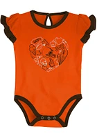 Cleveland Browns Baby Brown Too Much Love 2PK Set One Piece