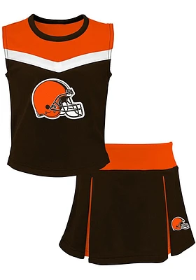 Cleveland Browns Girls Brown Spirit 2PC Set Cheer