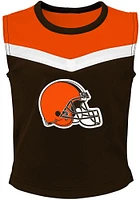 Cleveland Browns Girls Brown Spirit 2PC Set Cheer