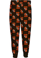 Cleveland Browns Kids Brown All Over Logo Set Loungewear PJ