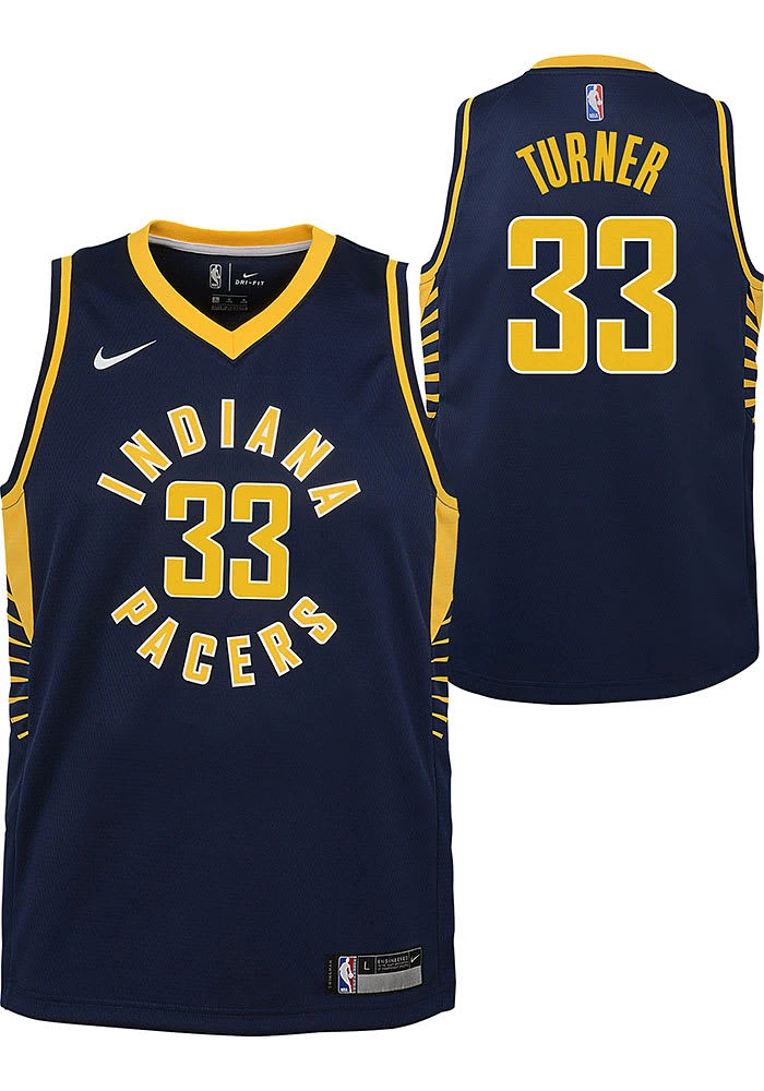Myles Turner Nike Indiana Pacers Youth Icon Swingman Player Navy Blue Basketball Jersey