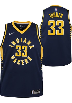 Myles Turner  Nike Indiana Pacers Youth Icon Swingman Player Navy Blue Basketball Jersey